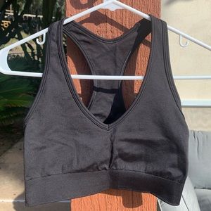 Lululemon V Neck Racerback Bra in Black